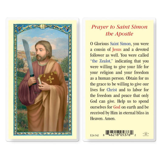 Saint Simon Holy Card