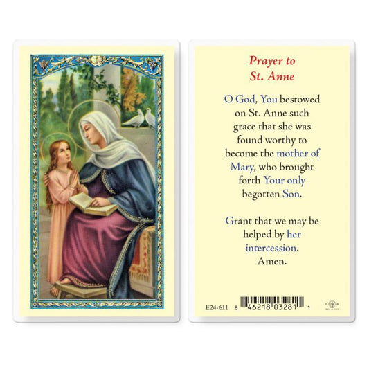 Saint Anne Holy Card