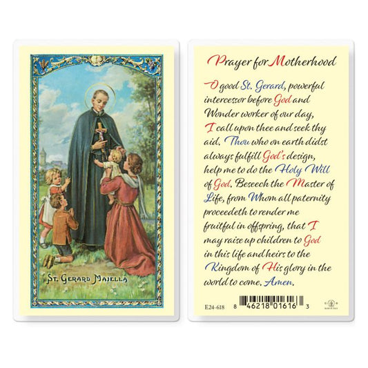 Saint Gerard Motherhood Prayer Holy Card