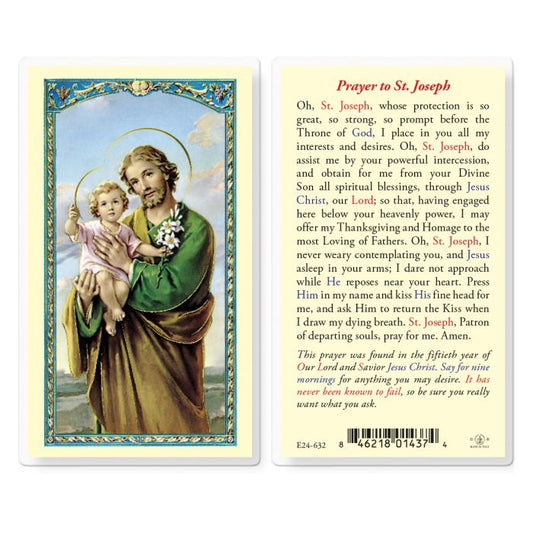 Saint Joseph 50th Year of Our Lord Holy Card