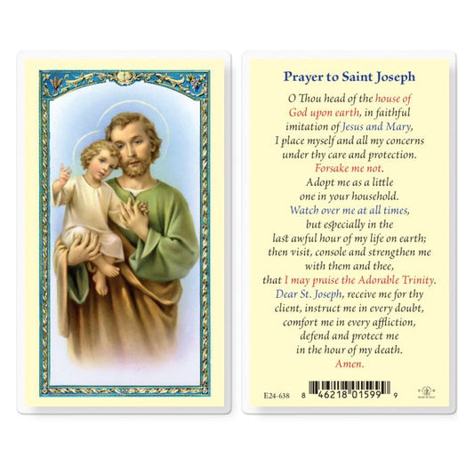 Saint Joseph Holy Card