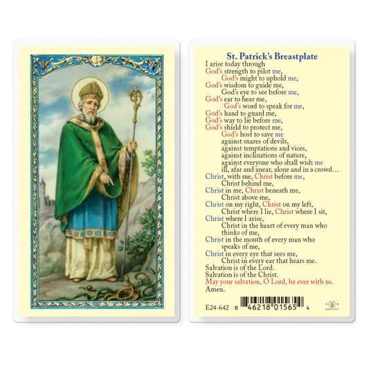Saint Patrick's Breastplate Holy Card