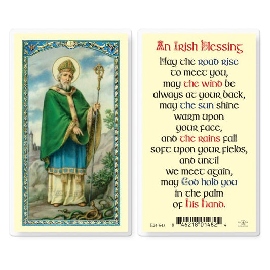 Saint Patrick An Irish Blessing Holy Card