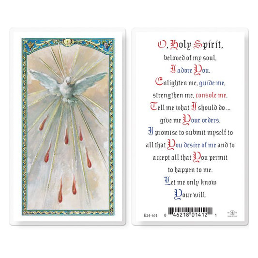 Holy Spirit Prayer Confirmation Holy Card