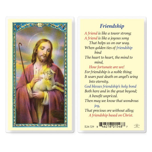 Friendship Holy Card