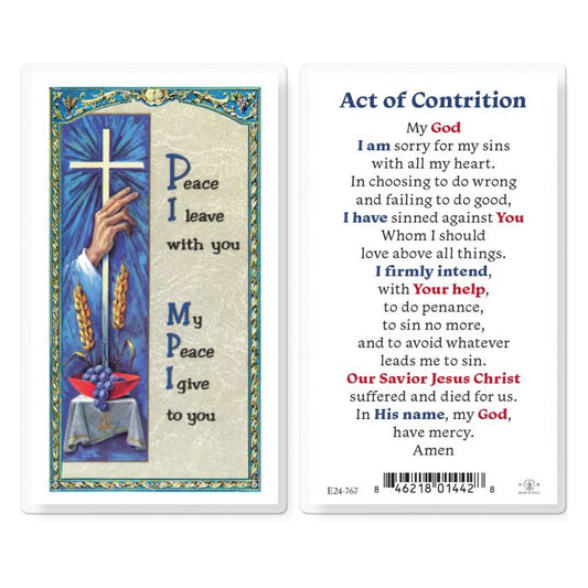 Act of Contrition Holy Card