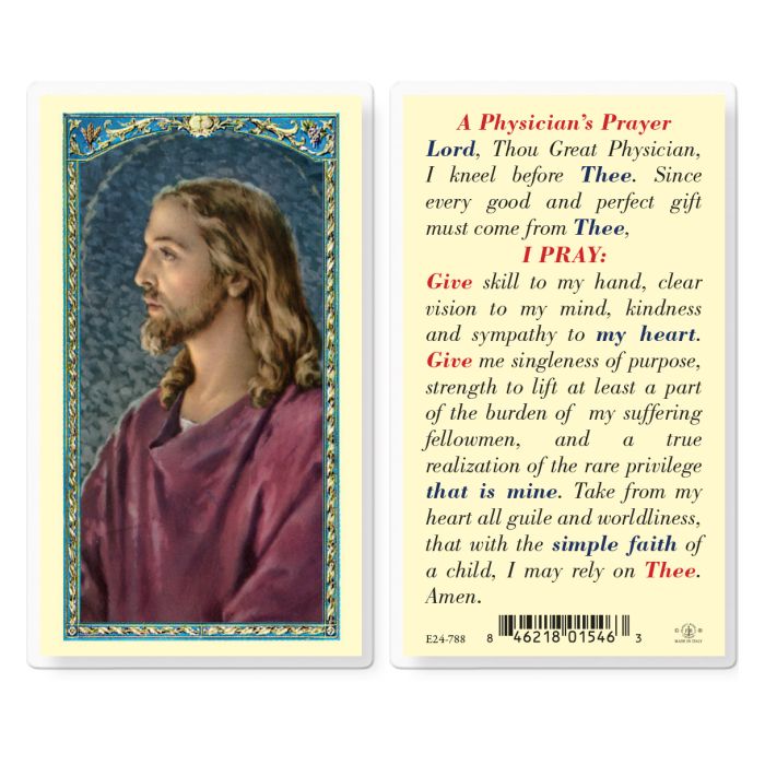 Physician's Prayer Holy Card