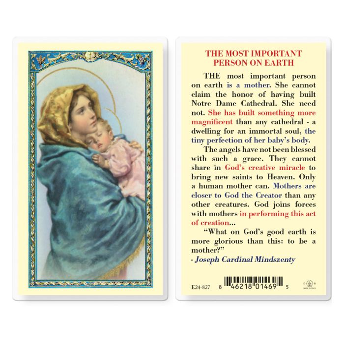 Most Important Person on Earth Holy Card