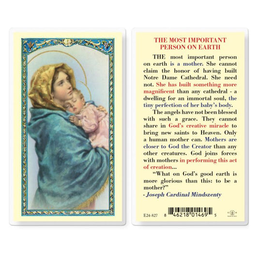 Most Important Person on Earth Holy Card