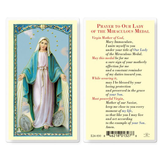 Our Lady of the Miraculous Medal Holy Card
