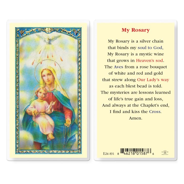 My Rosary Holy Card