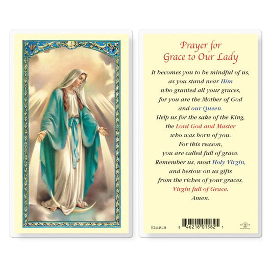 Prayer for Grace Holy Card