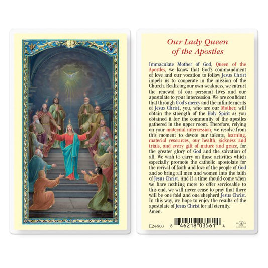 Our Lady Queen of the Apostles Holy Card