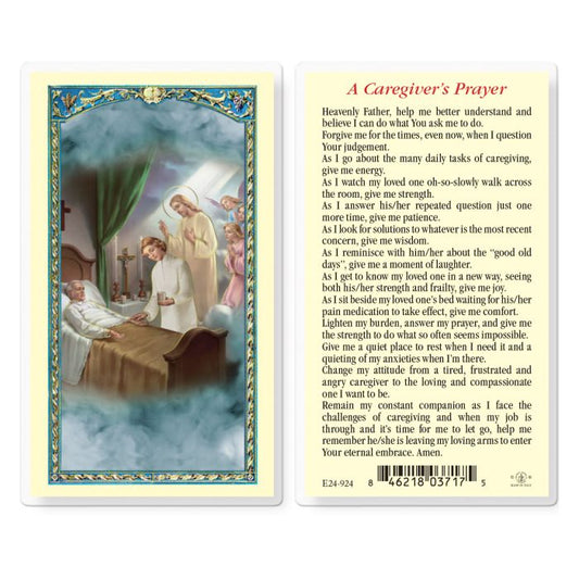 Caregiver Prayer Holy Card