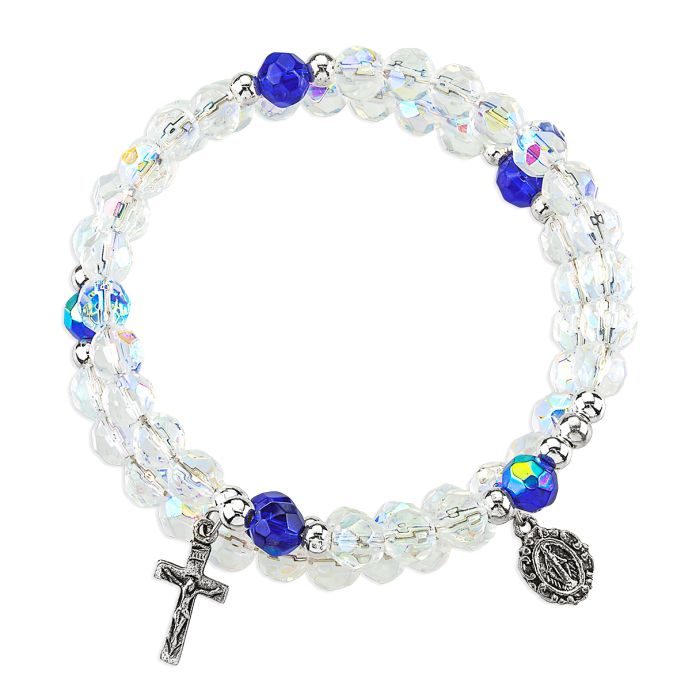 Decade Spiral Wrap Rosary Bracelet
