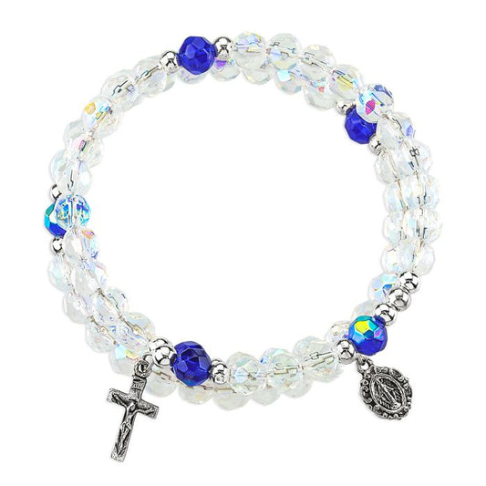 Decade Spiral Wrap Rosary Bracelet