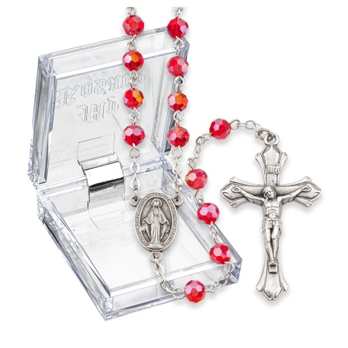 Aurora Borealis Birthstone Rosary