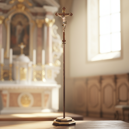 Baroque Processional Crucifix | Multiple Sizes & Colors