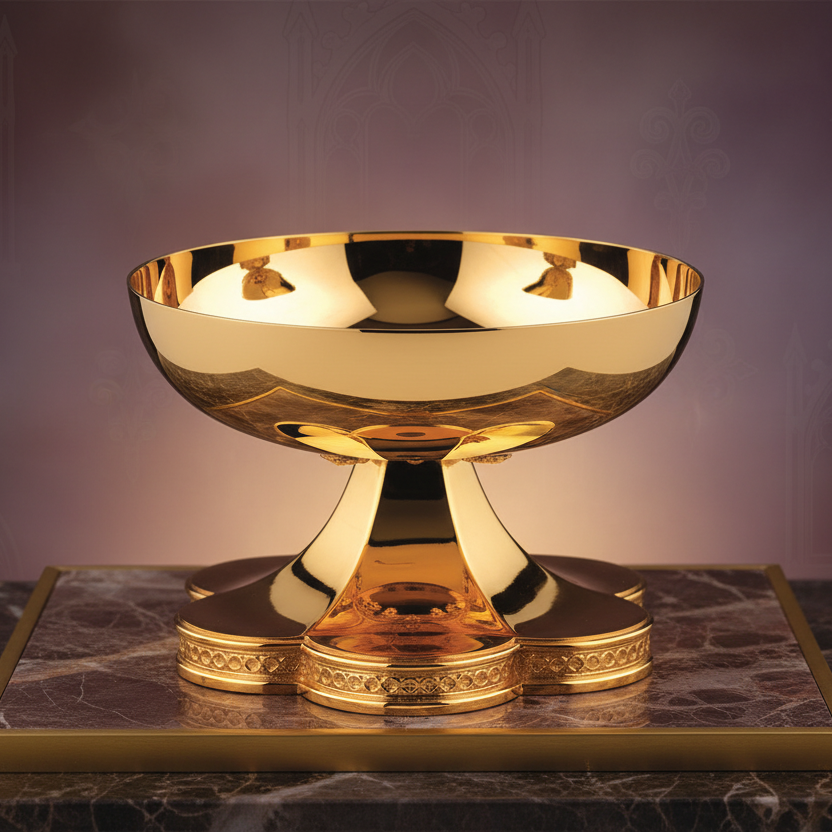 Enhanced Clean Gothic Open Ciborium
