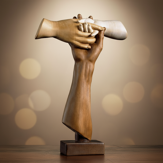 Cross Of Friendship Tau Pedestal | Hand Carved in Italy | Multiple Sizes