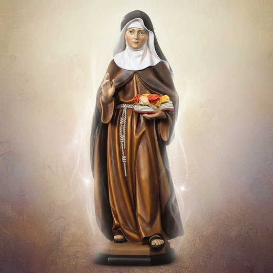 Saint Elizabeth of Portugal Statue | Multiple Sizes | Hand Carved In Italy