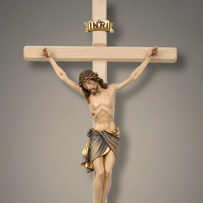 Enhanced Siena Crucifix with Medium Background