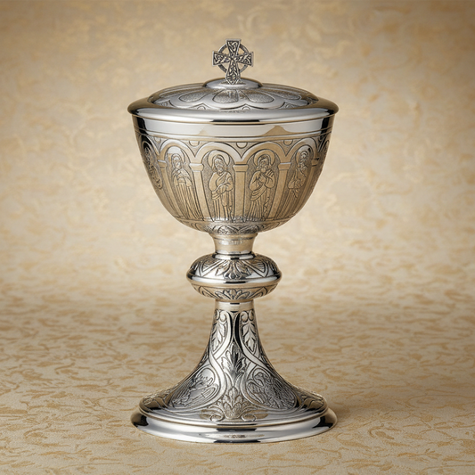 Enhanced Sterling Silver Apostles Ciborium