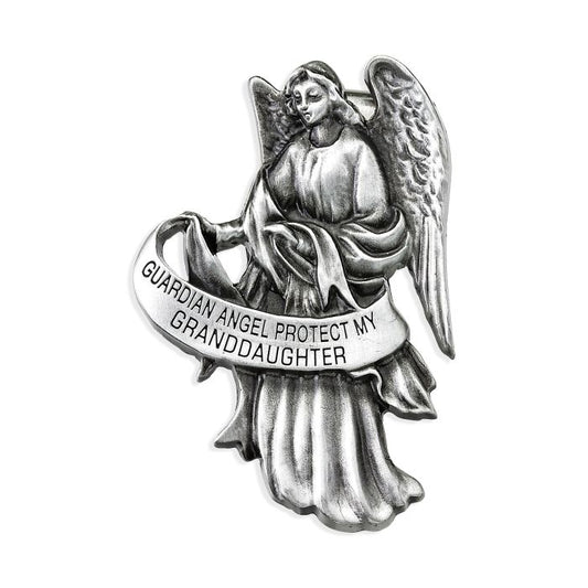 Guardian Angel Protect My Granddaughter Auto Visor Clip