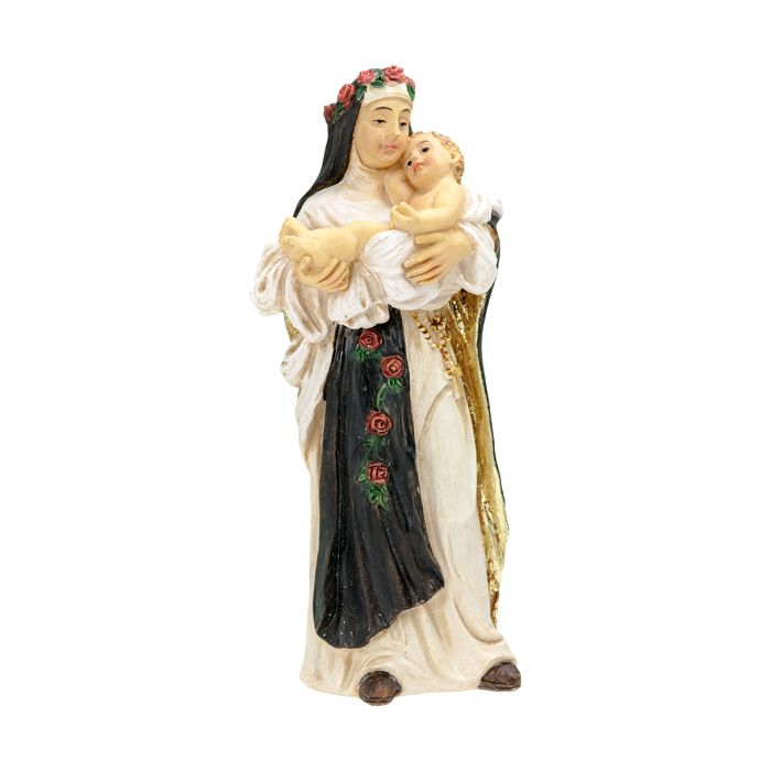 Cold Cast Resin Hand Painted Statue of Saint Rose of Lima