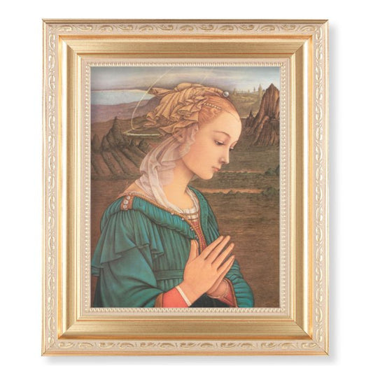 Satin Gold Frame with Lippi: Madonna Print
