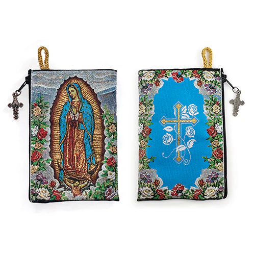 Assorted Tapestry Rosary Pouch, Jewelry & Coin Purse