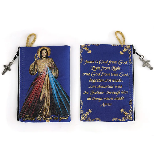 Assorted Tapestry Rosary Pouch, Jewelry & Coin Purse