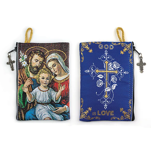 Assorted Tapestry Rosary Pouch, Jewelry & Coin Purse