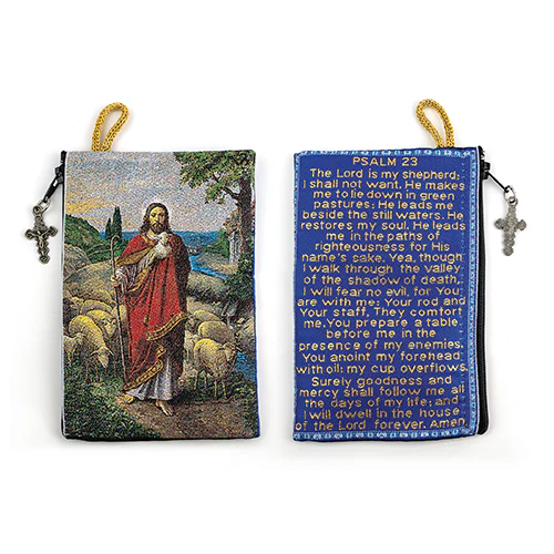 Assorted Tapestry Rosary Pouch, Jewelry & Coin Purse