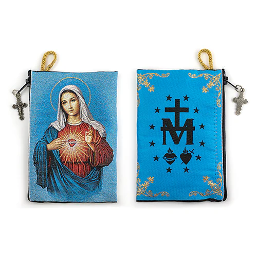 Assorted Tapestry Rosary Pouch, Jewelry & Coin Purse