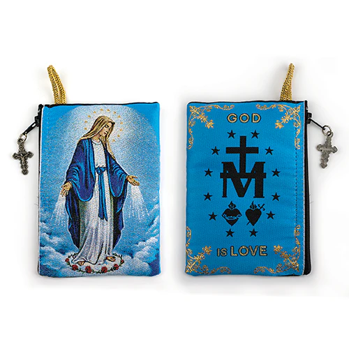 Assorted Tapestry Rosary Pouch, Jewelry & Coin Purse