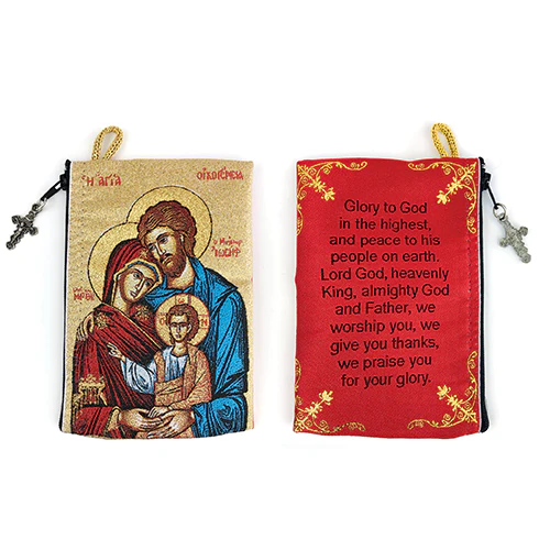 Assorted Tapestry Rosary Pouch, Jewelry & Coin Purse