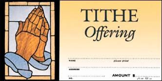 Tithe Offering Envelope with Praying Hands | Pack of 100