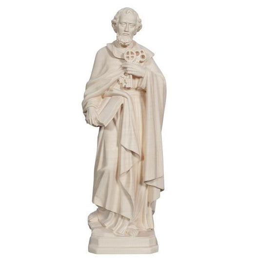 8" Saint Peter Hand Carved Statue