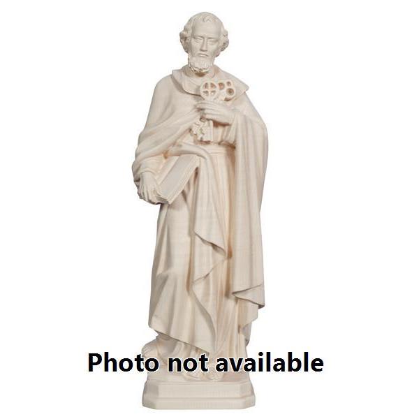 8" Saint Peter Hand Carved Statue