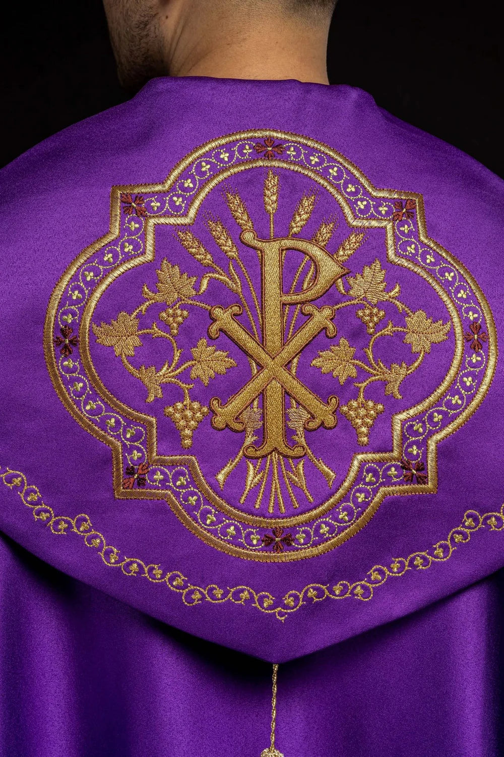 Chi Rho Eucharistic Embroidered Cope | Made in Poland