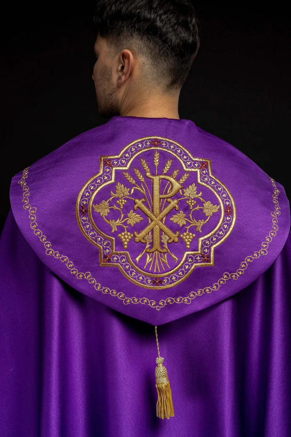 Chi Rho Eucharistic Embroidered Cope | Made in Poland