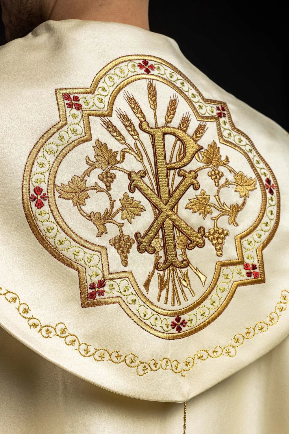 Chi Rho Eucharistic Embroidered Cope | Made in Poland