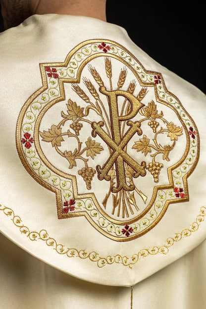 Chi Rho Eucharistic Embroidered Cope | Made in Poland