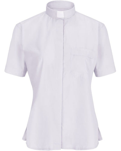 Women's Clergy Shirt | Tab Collar | Short Sleeve | White