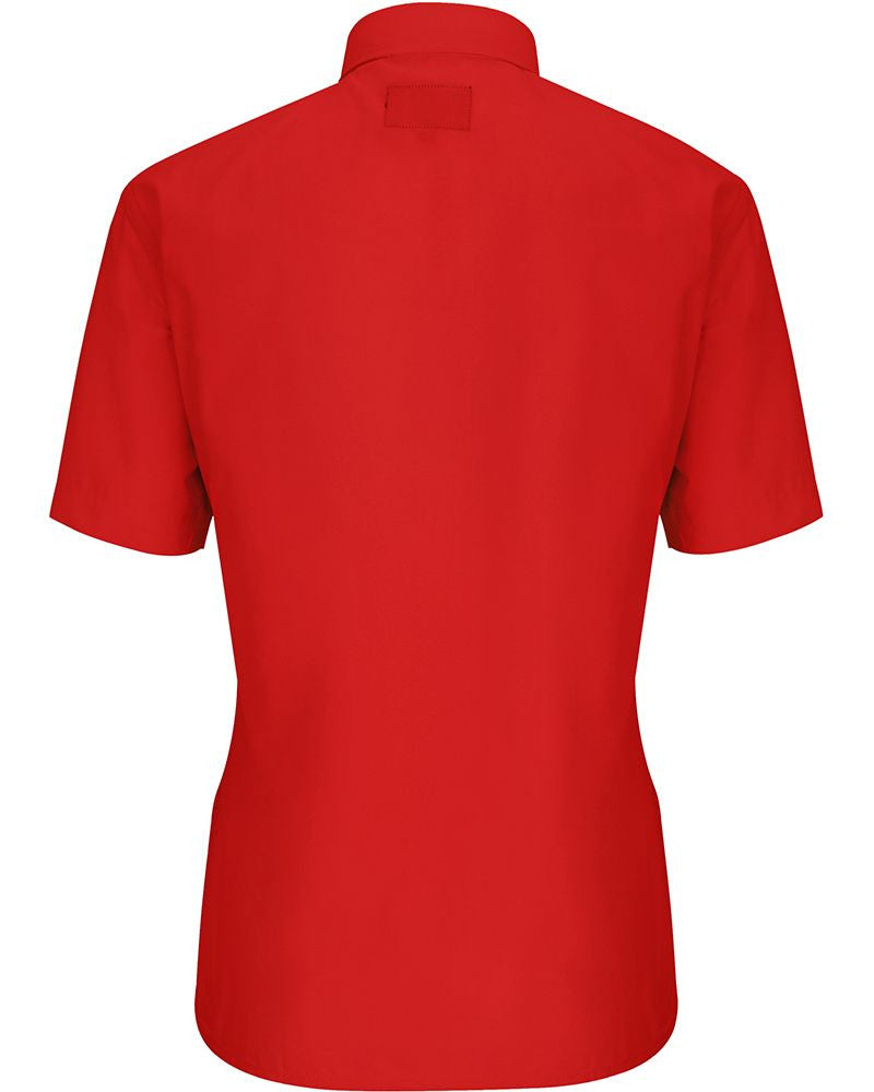 Women's Clergy Shirt | Tab Collar | Short Sleeve | Red