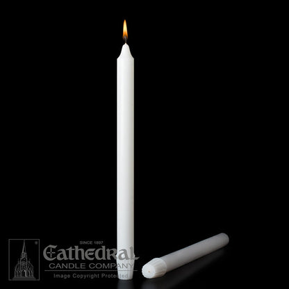 Stearine White Molded Candles - Large Diameter