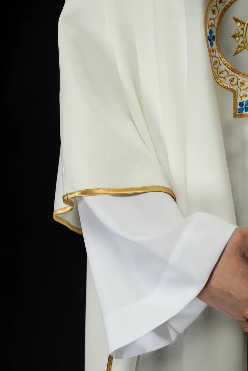 Embroidered Marian Crown Motif Chasuble