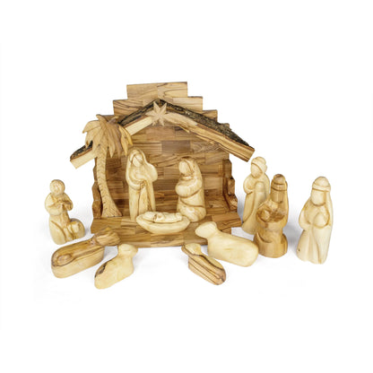 Holy Land Olive Wood Small Nativity Set
