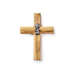 OW-630 - 5" Girl Olive Wood Wall Cross